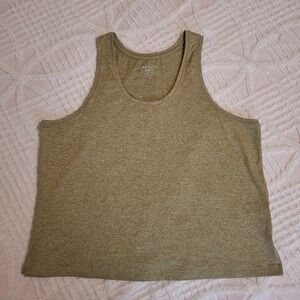 Athleta Uptempo II Tank Top Women's Size XL Gold Heather Gold Scoop Neck